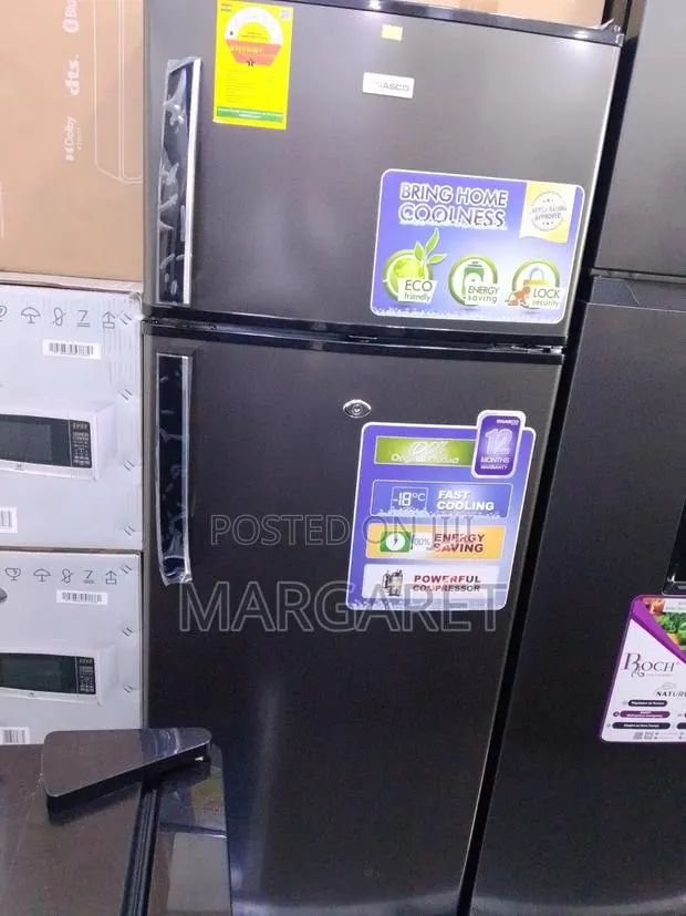 Nasco 206 Litters Double Door Fridge With Handle