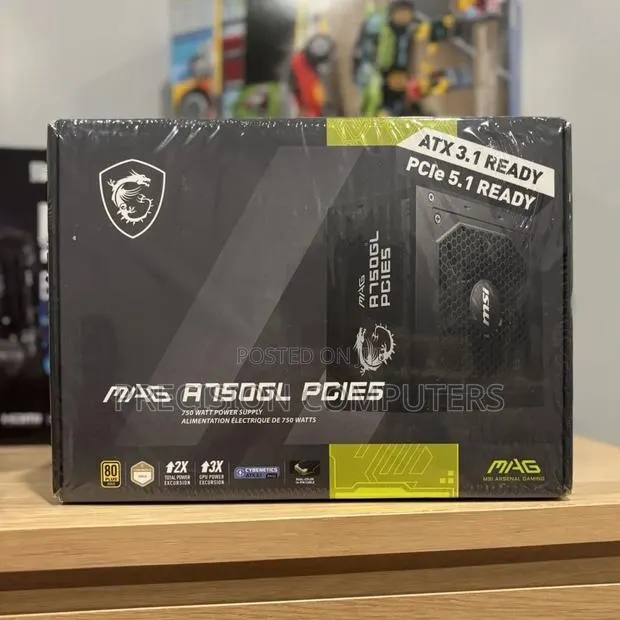 Msi - Mag A750gl Pcie5, Fully Modular 750watts - New Sealed · Photo 1
