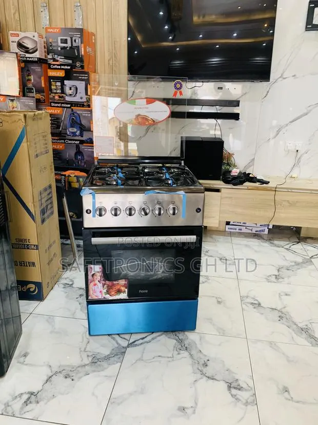 Super New Grey Ferre 60x60cm 4-Gas Burner Oven Grill · Photo 1