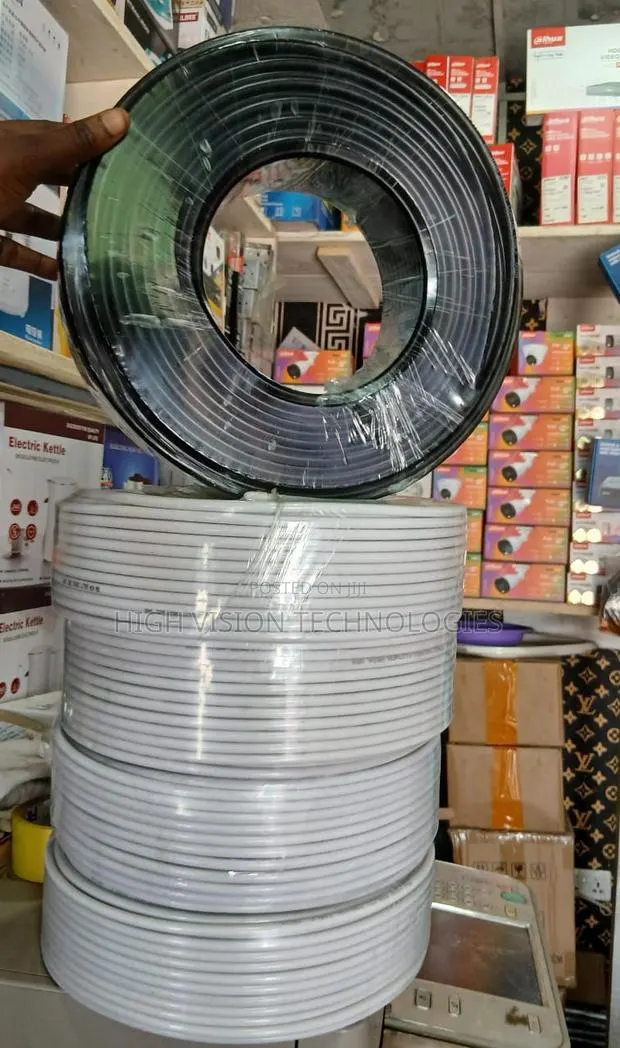 Rg6 High Quality Coaxial Cable 100m · Photo 1