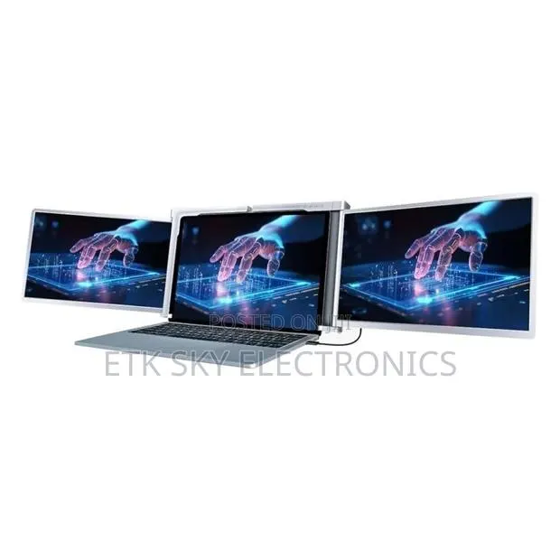 Powerology 14 Portable Dual Screen Tabletop Laptop Monitor · Photo 1