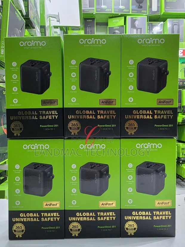 Oraimo Poweromni 251 Multi-Plug Travel Converter 2500w High Output · Photo 1