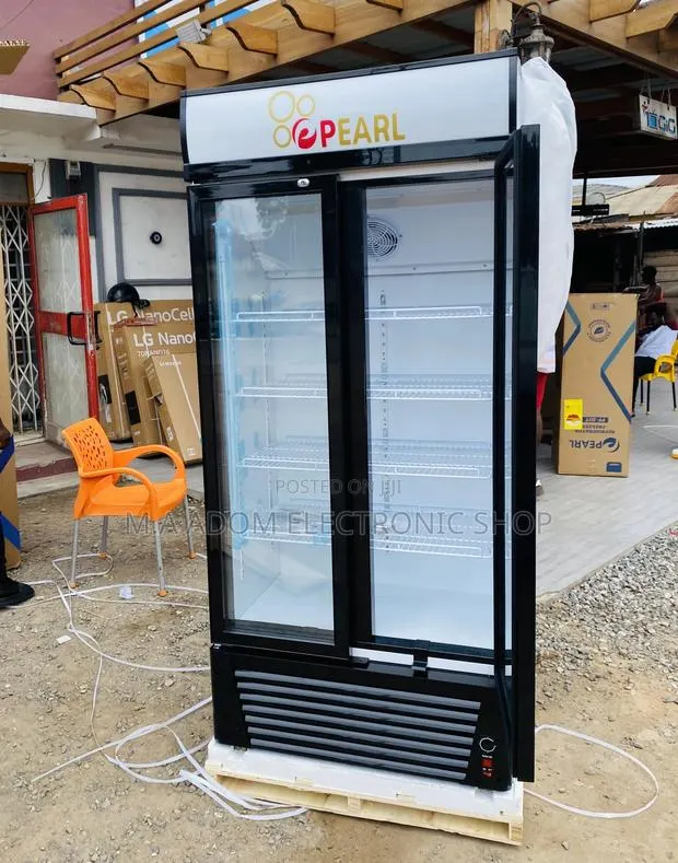 High Quality Pearl 2door Electric Beverage Cooler PVC-662-2B · Photo 1
