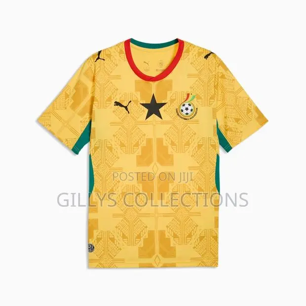 Yellow Ghana Jersey With Customization Name and Number · Photo 1