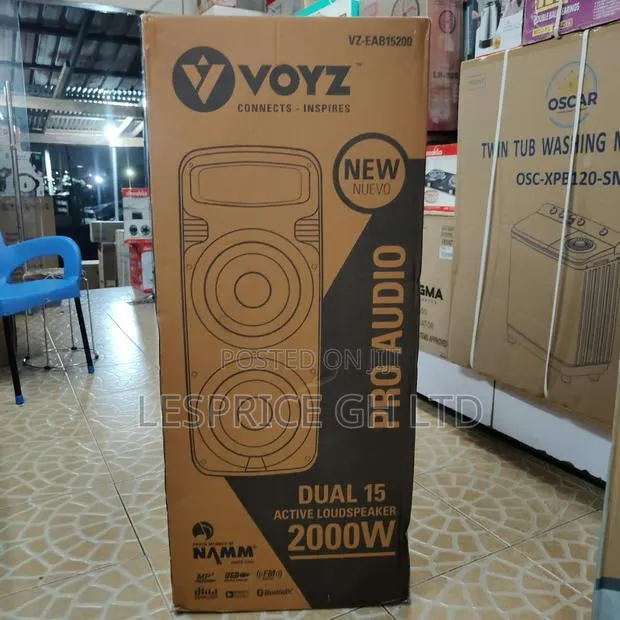 Stylishly Designed 2000W Voyz Bluetooth Speakers · Photo 1