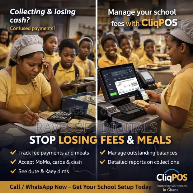 School Canteen Fees Collection Pos Software Ghana – Cliqpos · Photo 1
