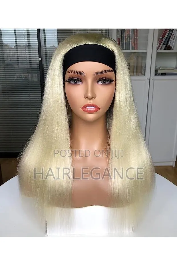 613 Blonde Headband Wig Unit 22”