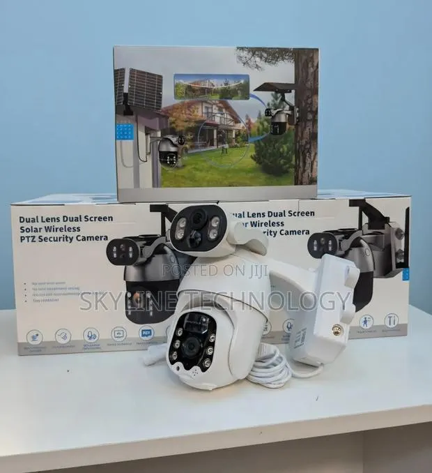 Quality Two Lens Camera and Two Solar Panels 4G Sim Camera (Ubox) · Photo 1