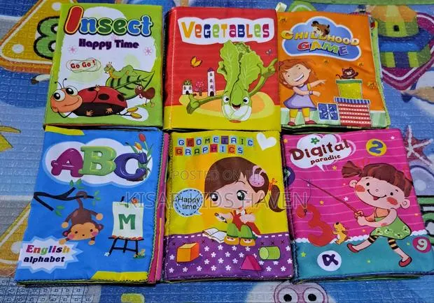 Kids Cloth Book 6 Pieces 6 Months To 3 Years (Price For 1 ) · Photo 1