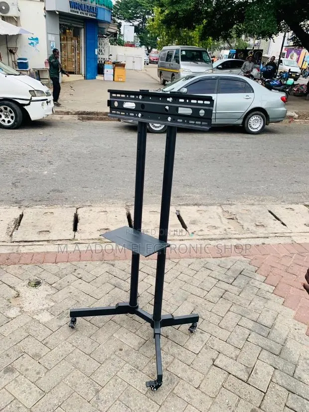 Quality Mobile Tv Stand With Wheels for 32”-70” Tv(Black). · Photo 1