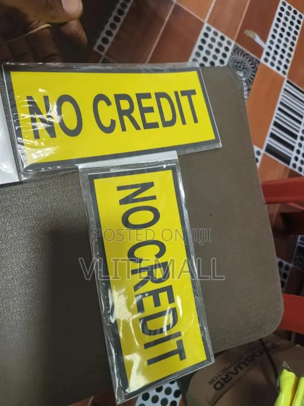 No Credit Sign · Photo 2
