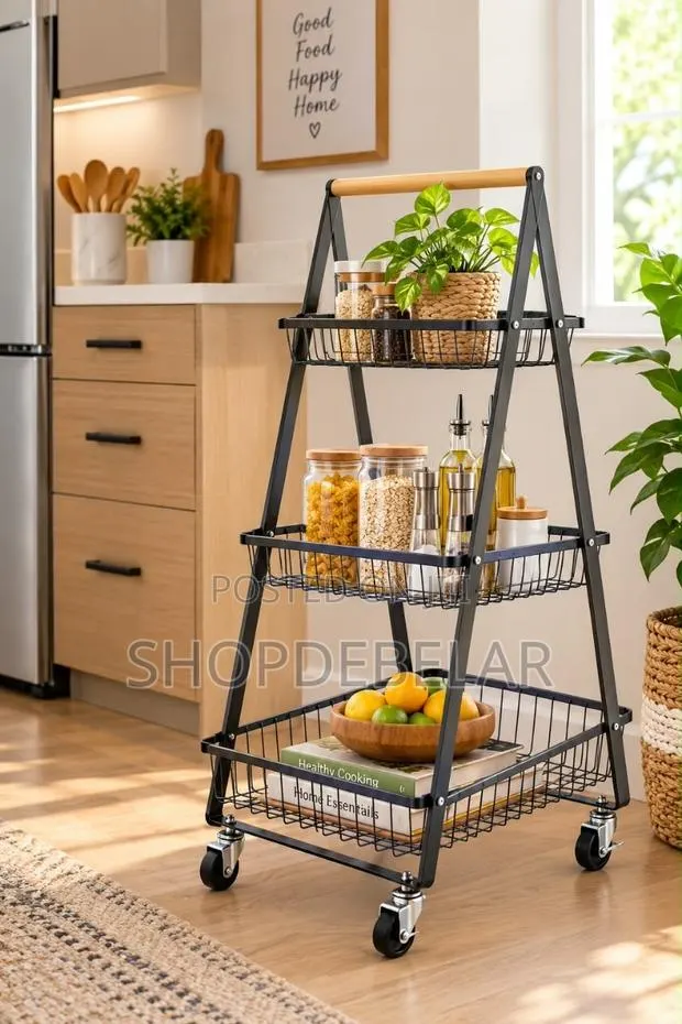 3-Tier Multipurpose Kitchen Trolley · Photo 1