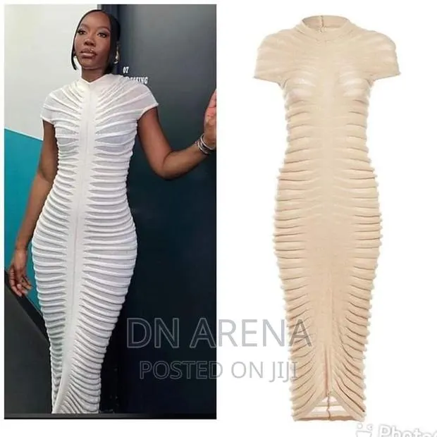 Crunched in Knitted Bodycon Dress Size M to 2xl · Photo 1