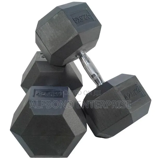 42.5kgx2 Hexagonal Dumbbells · Photo 1