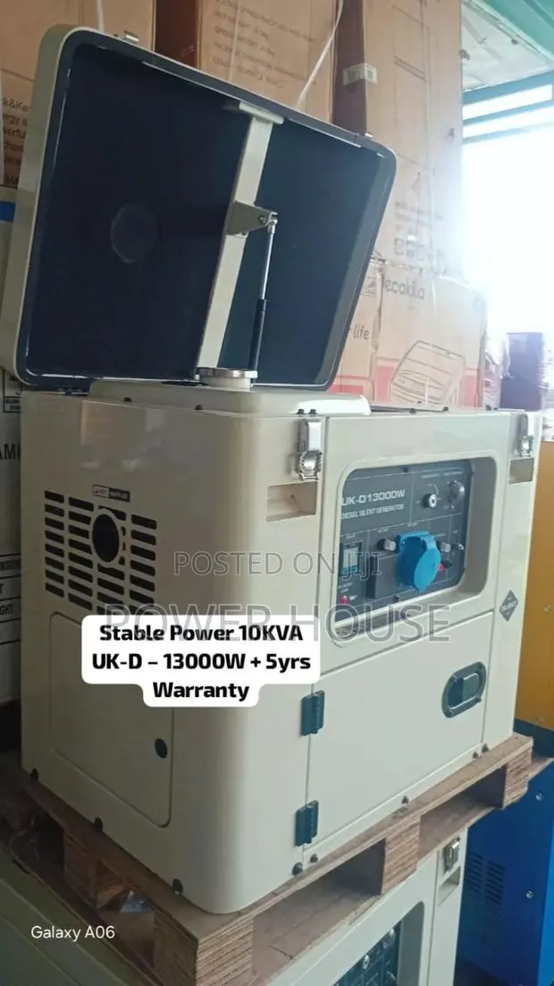 Reliable Uk-D 10kva Generator 13000w – 10kva Power, 5yrs Warranty · Photo 1