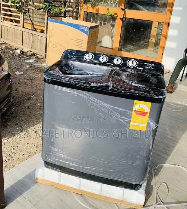 Twin-Tub Nasco TopLoad 11kg Clean-Pro WashingMachine Black · Photo 1