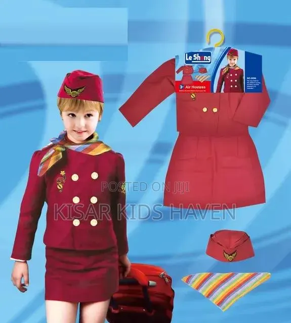 Air Hostess Career Day Costume 3 to 5 Years · Photo 1