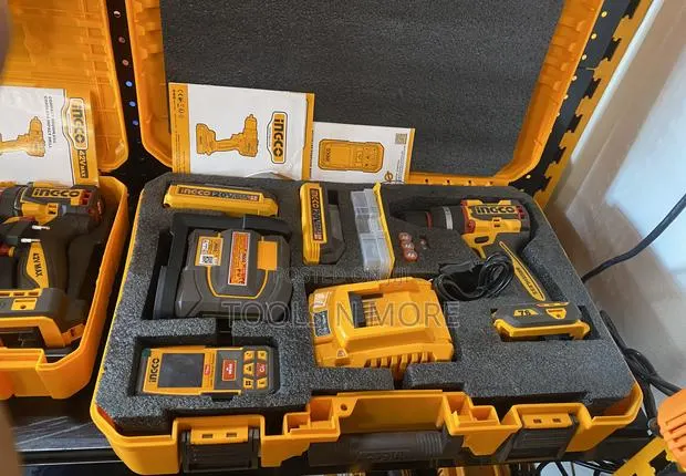 Cordless Drill 20v 76nm + Laser Level + Distance Detector 70m · Photo 1