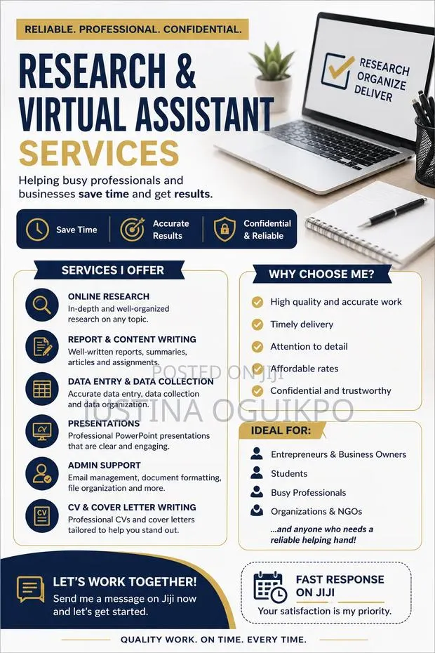 Research Virtual Assistant Services · Photo 1