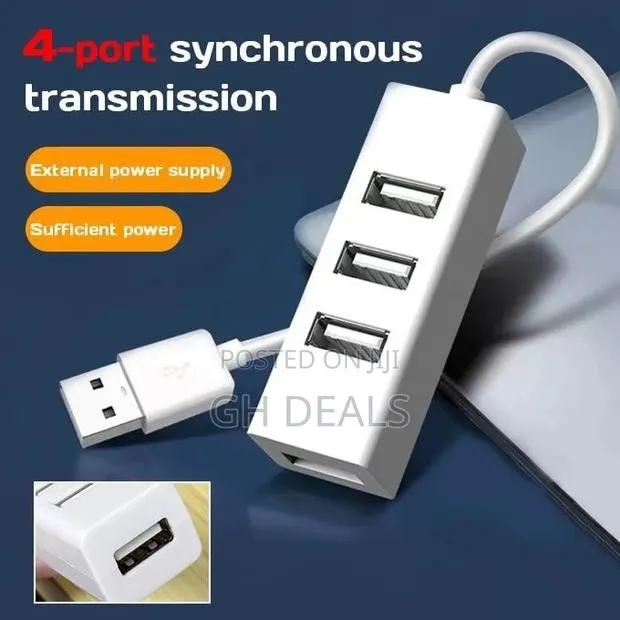 Usb Hub Adapter High Speed 4 Ports Usb Multi Hub Splitter · Photo 1