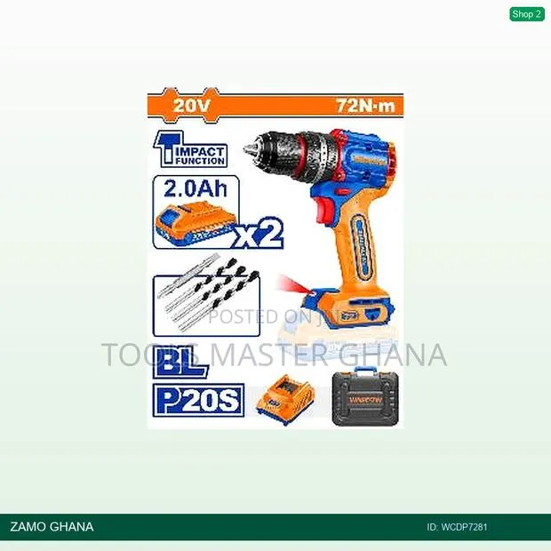 Compact Brushless Cordless Impact - Wcdp7281 · Photo 1
