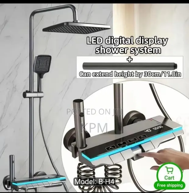 Extendable Height Piano Led Smart 4in1 Digital Shower System Complete · Photo 1