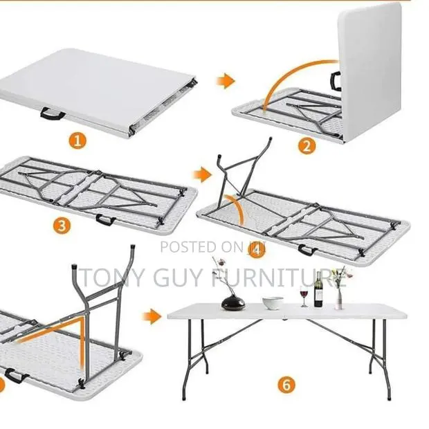 White Folding Table · Photo 1