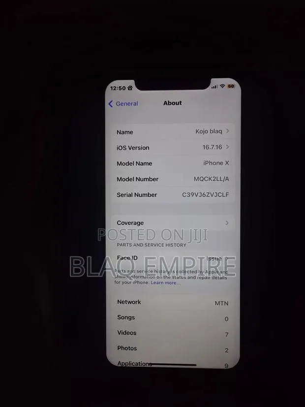 Apple iPhone X 64 GB Black · Photo 1