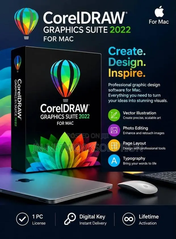 CorelDRAW Graphics Suite 2022 for MAC for 1pc Digital Key Lifetime · Photo 1