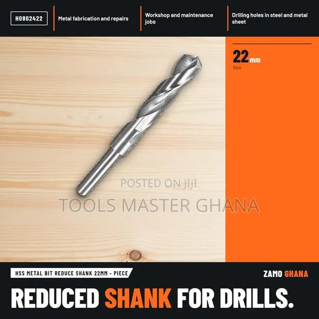 HSS Metal Bit Reduce Shank 22Mm - Piece - H · Photo 1