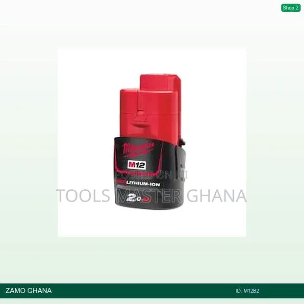 Battery 12v 2a Lithium-Ion - M12b2 · Photo 1