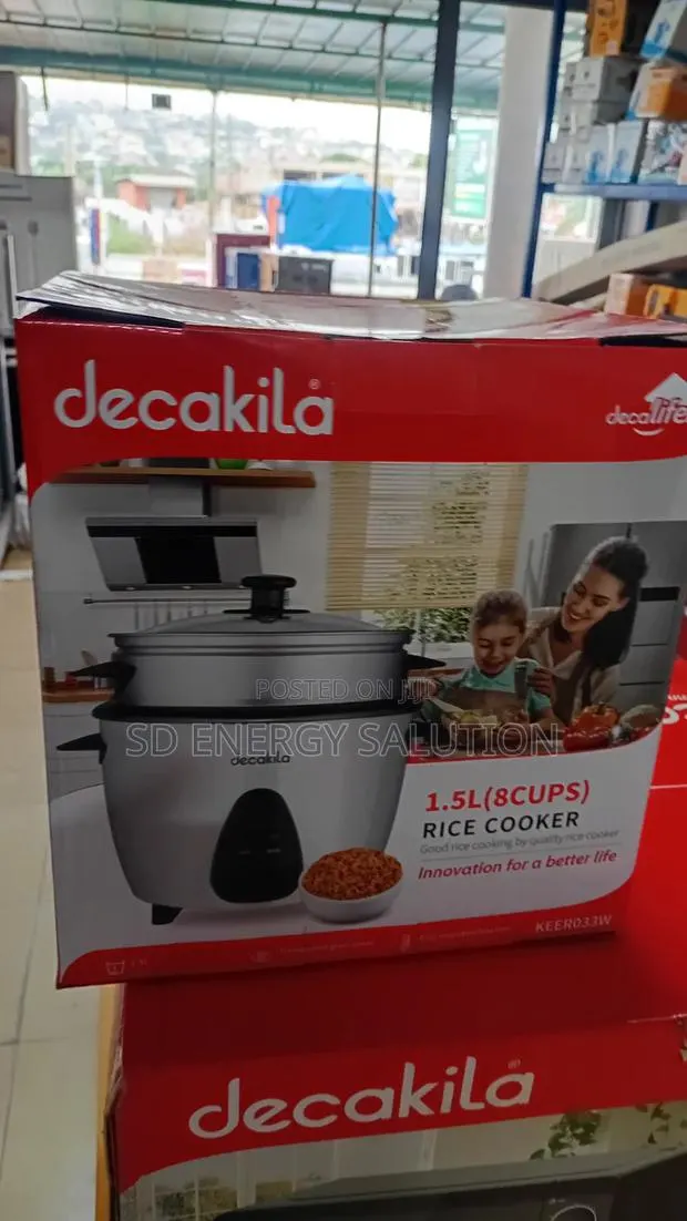 Decakila 1.5 Liter Rice Cooker With Steamer Basket · Photo 1