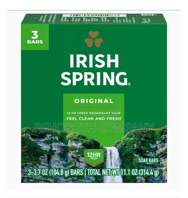 Irish Spring Bar Soap Original Clean, Smell Fresh for 12 Hours, · Photo 1
