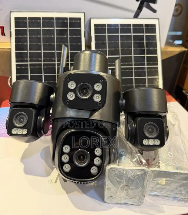 Solar 4g Camera 4 Lens 8mp Aov Full Color 2 Way Audio Hieasy App · Photo 1