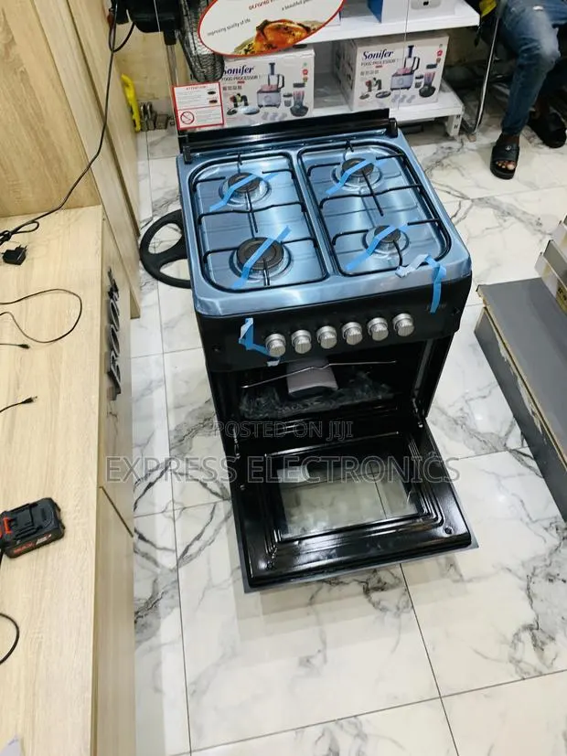 Cool Price for Gas Cooker 60/60 Blavk Volcano Stove 4burner · Photo 1