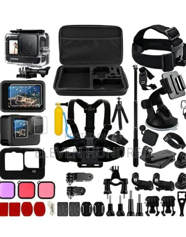 Gopro Hero 12, 11, 10, 9 Accessories Kit · Photo 1