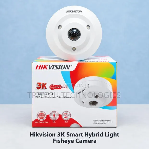 HIKVISION DS-2CE52K0T-LPS3K Smart Hybrid Light Audio Fisheye Camera