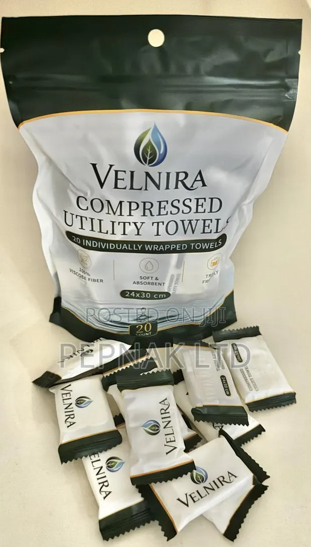 VELNIRA Premium Extra Thick Compressed Towels (20pcs/Pack) · Photo 1