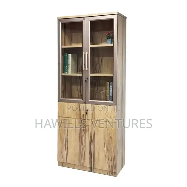 Bookshelf With Glass and Solid Door · Photo 1
