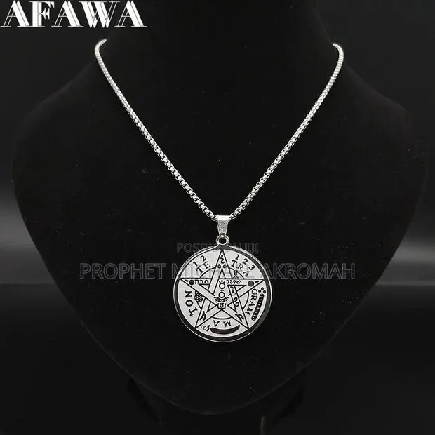 Tetragrammaton Necklace Silver Colour · Photo 1