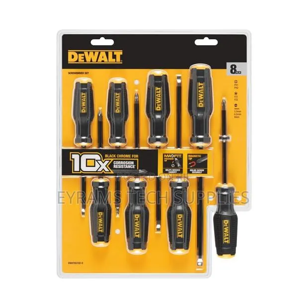 DeWalt DWHT65102-0 TOUGHSERIES MaxFit 8 Piece Screwdriver Set · Photo 1