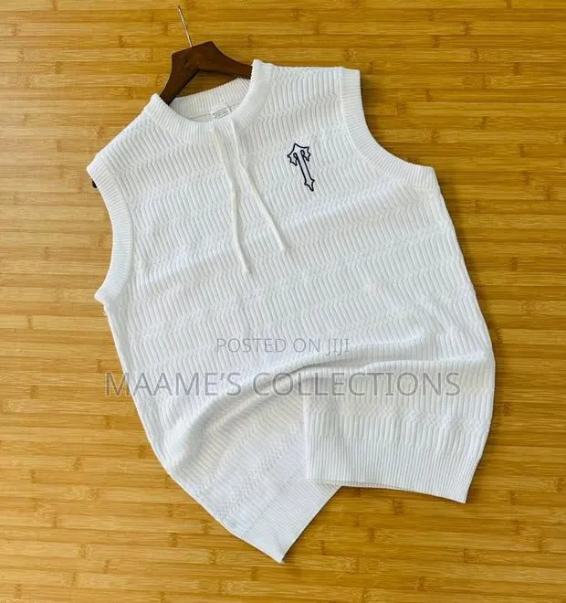 Woven Stock Armless / Sleeveless/ Vest /Tank Top · Photo 1