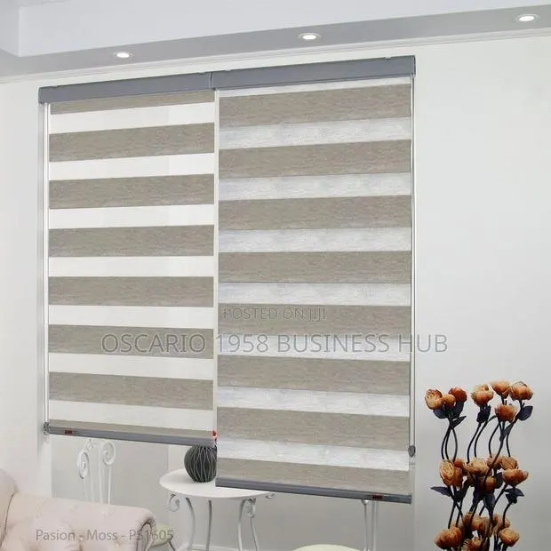 Room for Temptation Zebra Curtain Blinds · Photo 1