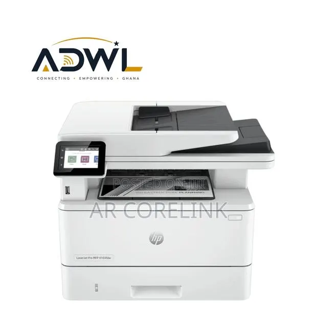 HP LaserJet M4103FDW Print, Scan, Copy, Duplex/Wireless/ Black Printer · Photo 1