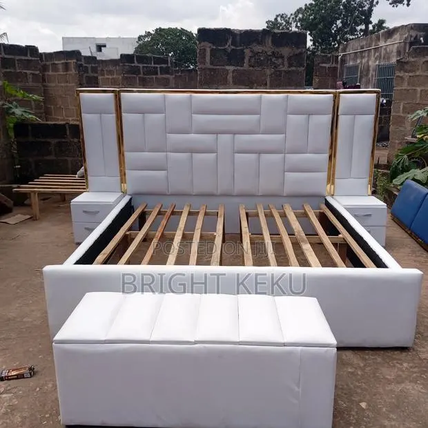 White Quality Bed Frame · Photo 1