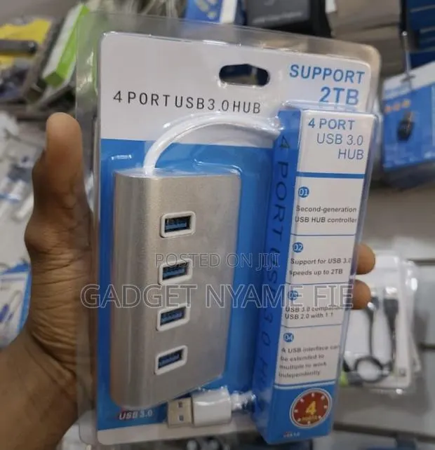 4 Port Usb 3.0 Hub - Metal · Photo 1