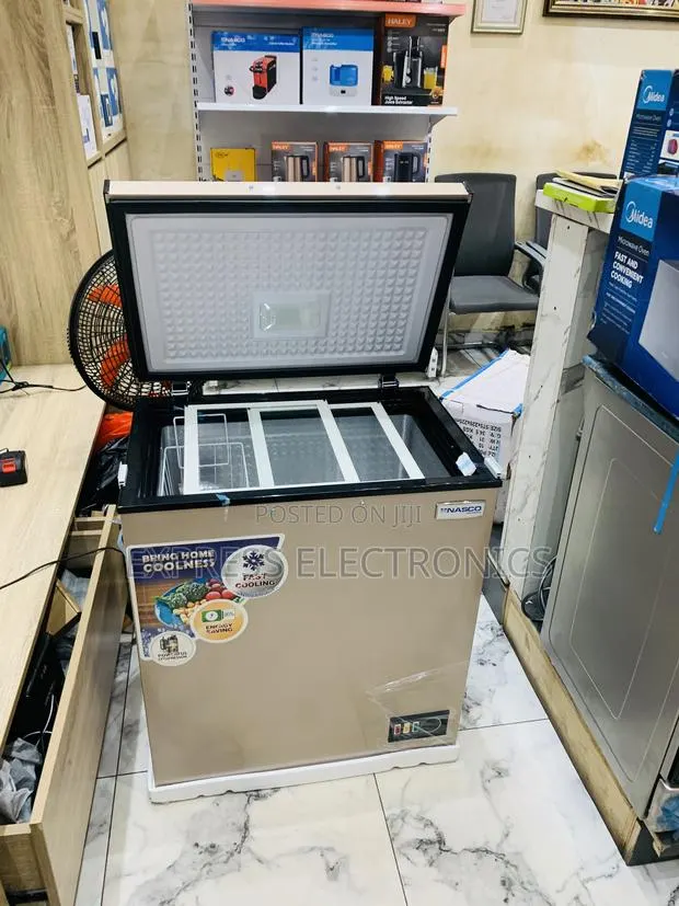 Chest Freezer Single Door Gold Chest Freezer 150l Nasco Nas-200fl · Photo 1