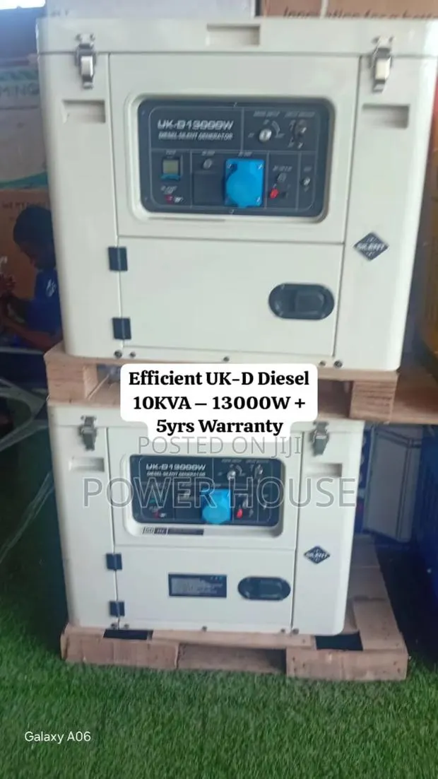 Durable Uk-D 10kva Diesel Generator 13000w – 10kva Rated, 5yrs · Photo 1