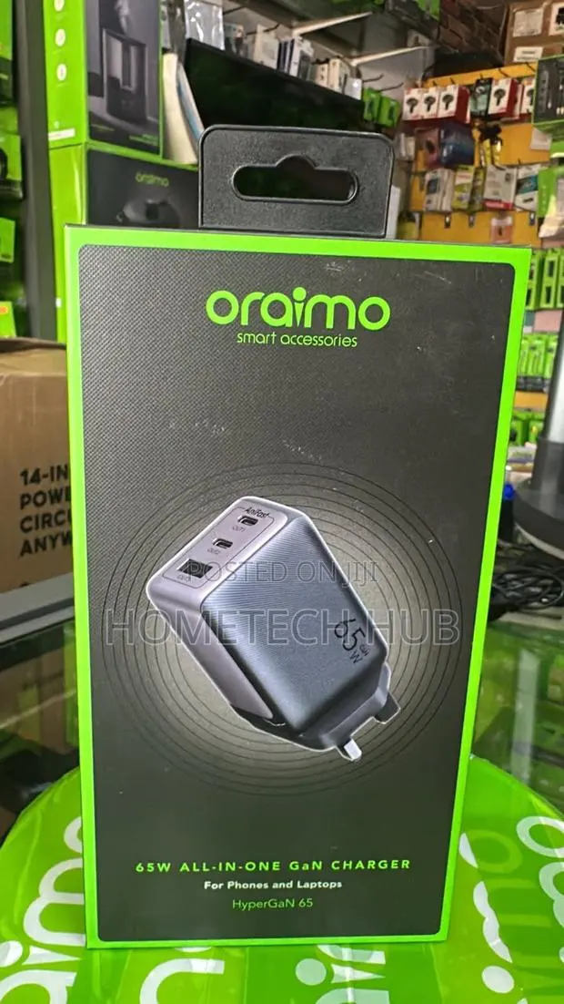 Oraimo Powergan 65w Laptop Charger · Photo 1