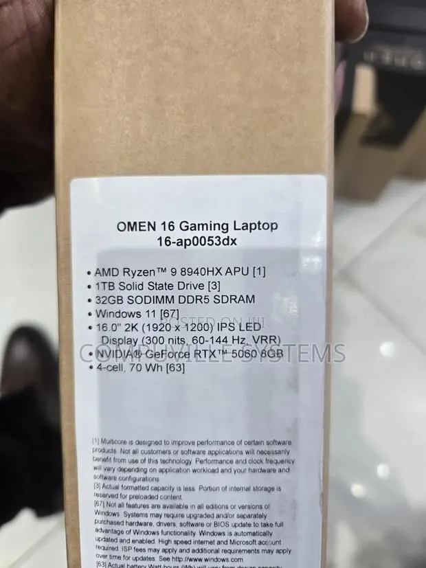 New Laptop HP Omen 16 32GB AMD Ryzen 9 SSD 1T · Photo 1